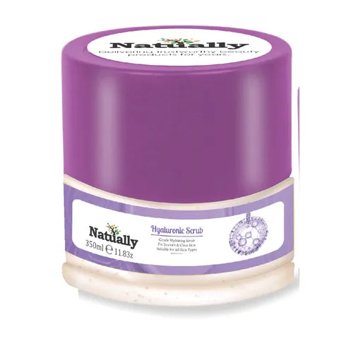 Natually Hyaluronic Scrub Gentle Hydrating Scrub For Smooth & Clear Skin - 350g