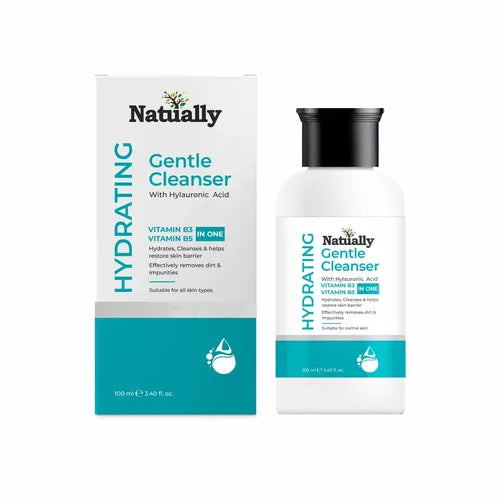 Natually Hydrating Cleanser (100ml) - Non-Foaming Face Wash with Hyaluronic Acid & Non-Irritating And Fragrance-Free Cleanser