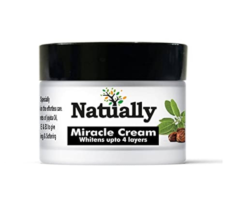 Natually Miracle Skin Care Cream Enriched With Jojoba Oil Aloevera With Multivitamins & Natural Moisturizing Whitening Cream