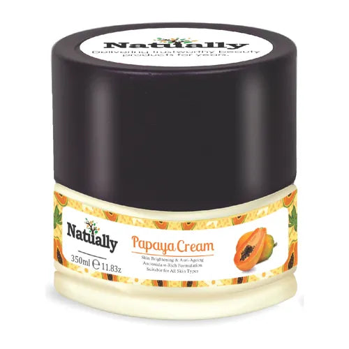 Natually Papaya Cream -Skin Brightening & Anti-Ageing Antioxidant-Rich Formulation- 350g