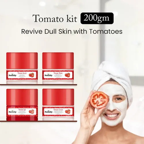 Tomato Facial Kit 200gm - Revive Dull Skin & Refresh Your Glow & Skin Care Essentials