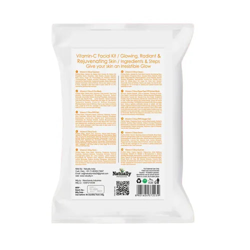 Naturally Vitamin C Facial Kit for Salon-Style Facial Care